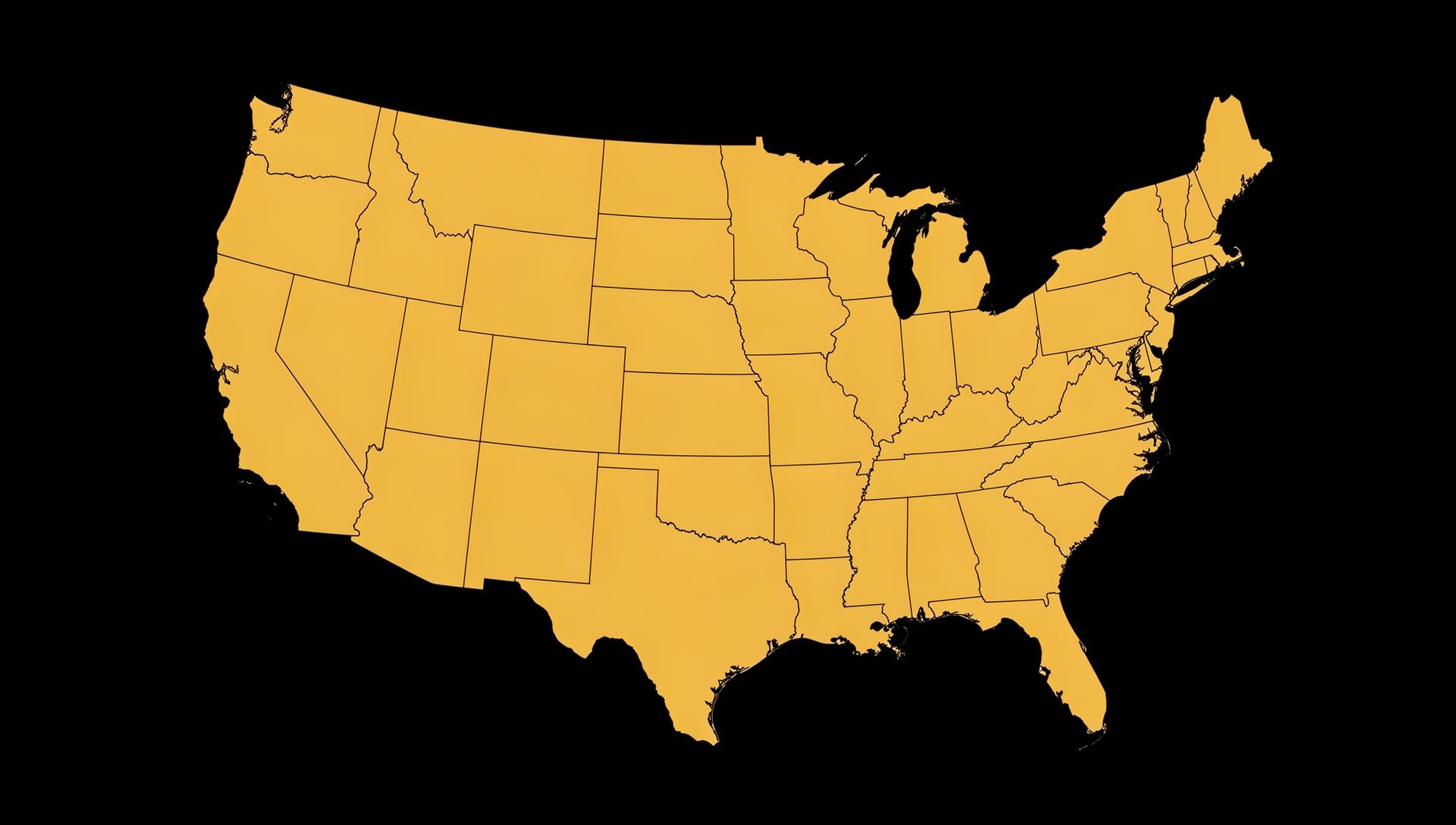 US Map - Click to explore the comedian directory